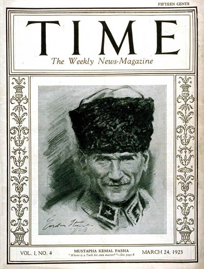 06 1923 KEMAL Mustafa Kemal Pasha Time magazine Vol. I No. 4 Mar. 24 1923